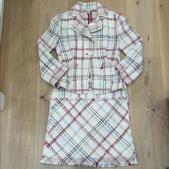 Zara Other - Zara Multicolor Tweed Jacket and Skirt Set